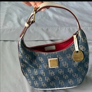Dooney & Bourke Monogram Denim Bucket Handbag
